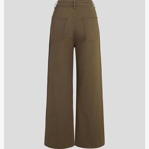 Chocolate Denim High Waist Wide Leg Jeans - small
